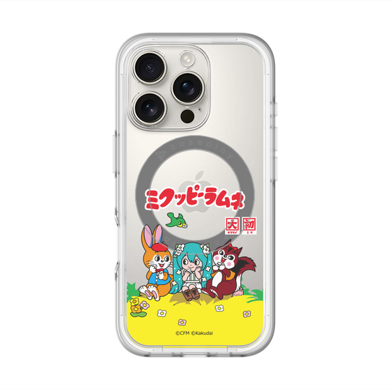 Slim Protection Premium Case with MagSafe［ Hatsune Miku × Kuppy Ramune – Package – Clear ］