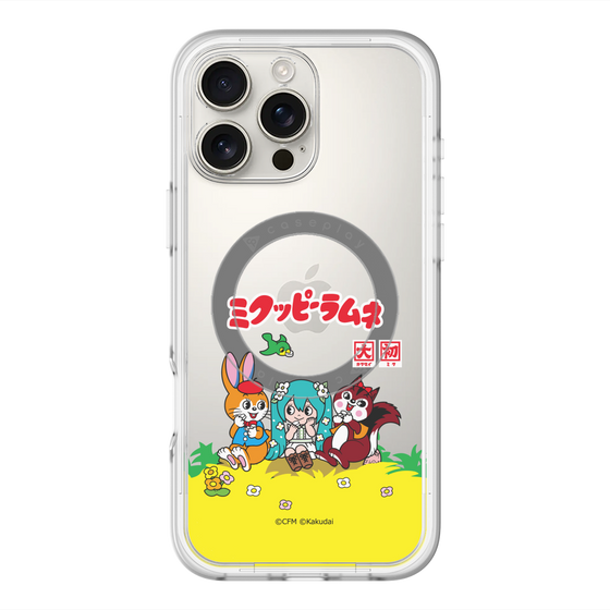 Slim Protection Premium Case with MagSafe［ Hatsune Miku × Kuppy Ramune – Package – Clear ］