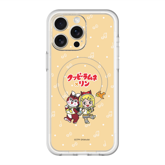 Slim Protection Premium Case with MagSafe［ Hatsune Miku × Kuppy Ramune – Kagamine Rin × Ram – Chibi Illustration ］
