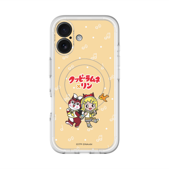 Slim Protection Premium Case with MagSafe［ Hatsune Miku × Kuppy Ramune – Kagamine Rin × Ram – Chibi Illustration ］