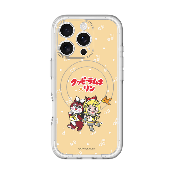 Slim Protection Premium Case with MagSafe［ Hatsune Miku × Kuppy Ramune – Kagamine Rin × Ram – Chibi Illustration ］