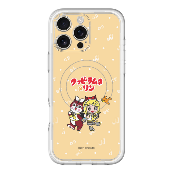 Slim Protection Premium Case with MagSafe［ Hatsune Miku × Kuppy Ramune – Kagamine Rin × Ram – Chibi Illustration ］