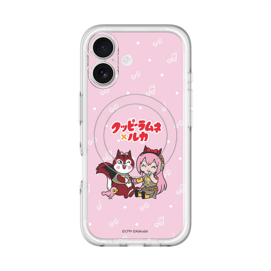 Slim Protection Premium Case with MagSafe［ Hatsune Miku × Kuppy Ramune – Megurine Luka × Ram – Chibi Illustration ］