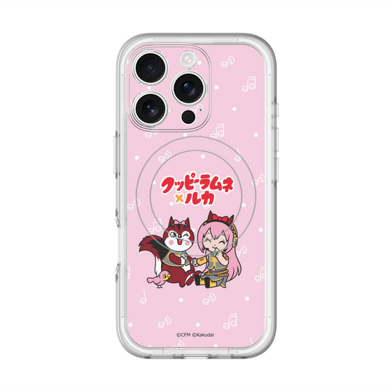 Slim Protection Premium Case with MagSafe［ Hatsune Miku × Kuppy Ramune – Megurine Luka × Ram – Chibi Illustration ］