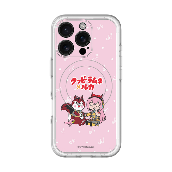 Slim Protection Premium Case with MagSafe［ Hatsune Miku × Kuppy Ramune – Megurine Luka × Ram – Chibi Illustration ］