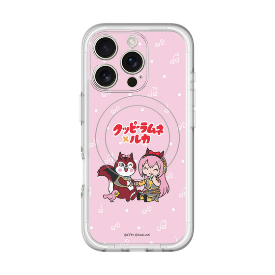 Slim Protection Premium Case with MagSafe［ Hatsune Miku × Kuppy Ramune – Megurine Luka × Ram – Chibi Illustration ］