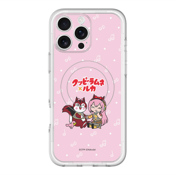 Slim Protection Premium Case with MagSafe［ Hatsune Miku × Kuppy Ramune – Megurine Luka × Ram – Chibi Illustration ］