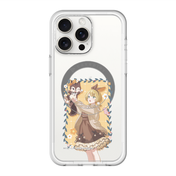 Slim Protection Premium Case with MagSafe［ Hatsune Miku × Kuppy Ramune – Kagamine Rin × Ram – Full-body Illustration 1 ］