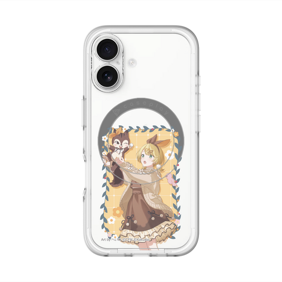 Slim Protection Premium Case with MagSafe［ Hatsune Miku × Kuppy Ramune – Kagamine Rin × Ram – Full-body Illustration 1 ］