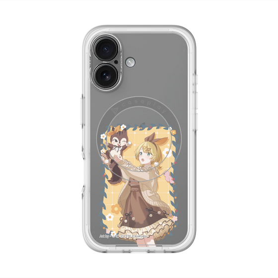 Slim Protection Premium Case with MagSafe［ Hatsune Miku × Kuppy Ramune – Kagamine Rin × Ram – Full-body Illustration 1 ］