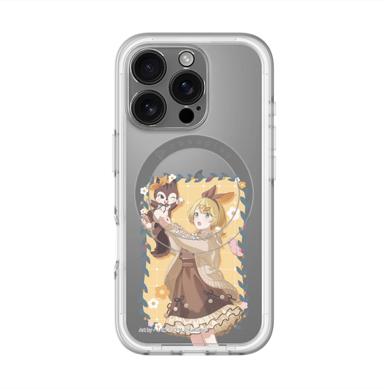 Slim Protection Premium Case with MagSafe［ Hatsune Miku × Kuppy Ramune – Kagamine Rin × Ram – Full-body Illustration 1 ］