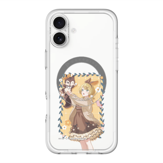 Slim Protection Premium Case with MagSafe［ Hatsune Miku × Kuppy Ramune – Kagamine Rin × Ram – Full-body Illustration 1 ］