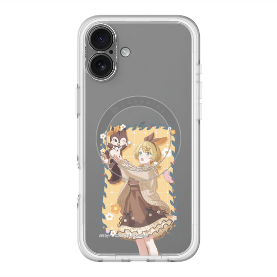 Slim Protection Premium Case with MagSafe［ Hatsune Miku × Kuppy Ramune – Kagamine Rin × Ram – Full-body Illustration 1 ］