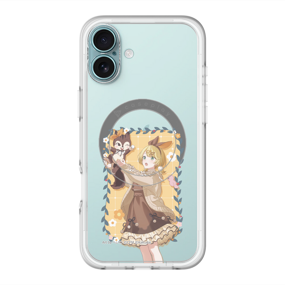 Slim Protection Premium Case with MagSafe［ Hatsune Miku × Kuppy Ramune – Kagamine Rin × Ram – Full-body Illustration 1 ］