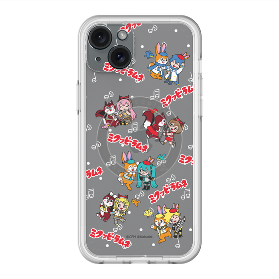 Slim Protection Premium Case with MagSafe［ Hatsune Miku × Kuppy Ramune – Overall Pattern ］