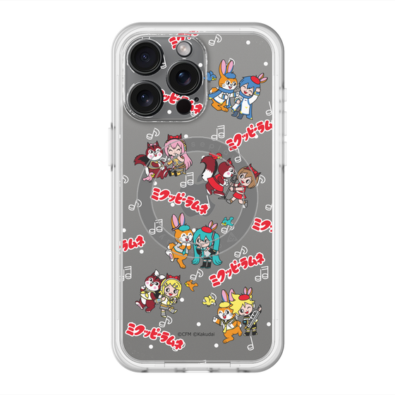 Slim Protection Premium Case with MagSafe［ Hatsune Miku × Kuppy Ramune – Overall Pattern ］