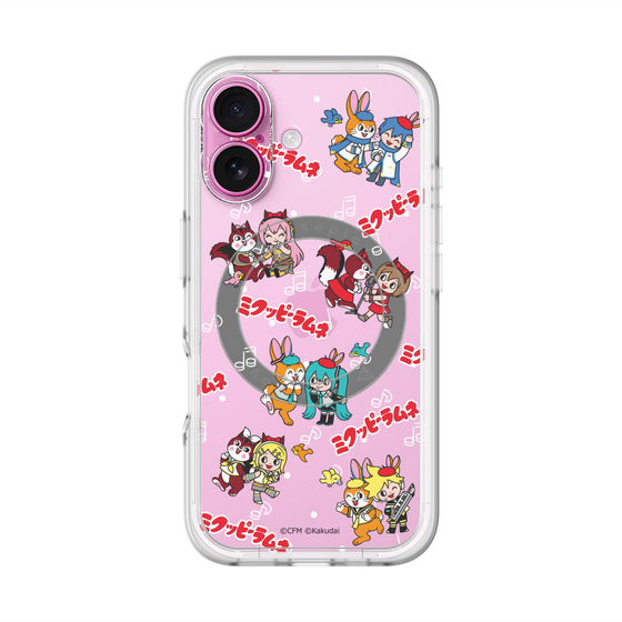 Slim Protection Premium Case with MagSafe［ Hatsune Miku × Kuppy Ramune – Overall Pattern ］