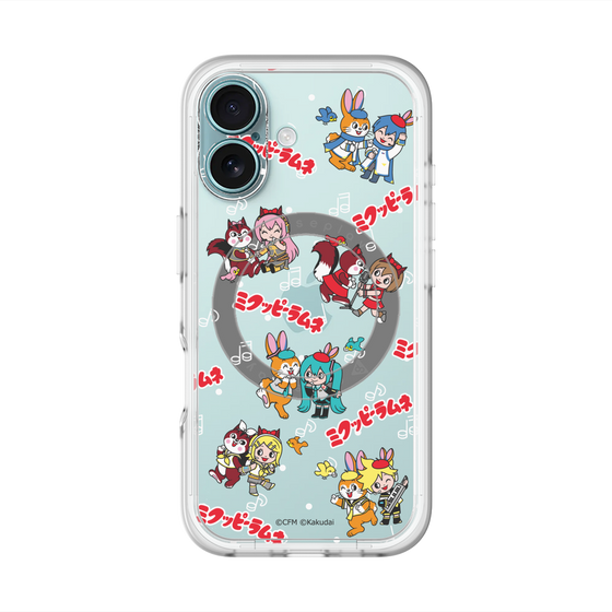 Slim Protection Premium Case with MagSafe［ Hatsune Miku × Kuppy Ramune – Overall Pattern ］