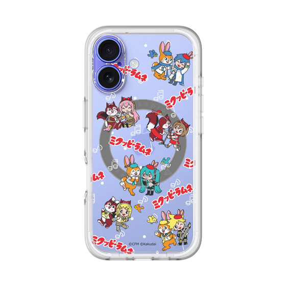 Slim Protection Premium Case with MagSafe［ Hatsune Miku × Kuppy Ramune – Overall Pattern ］