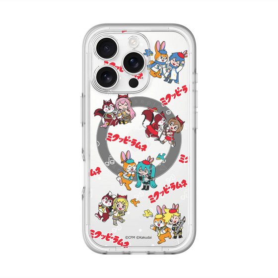 Slim Protection Premium Case with MagSafe［ Hatsune Miku × Kuppy Ramune – Overall Pattern ］
