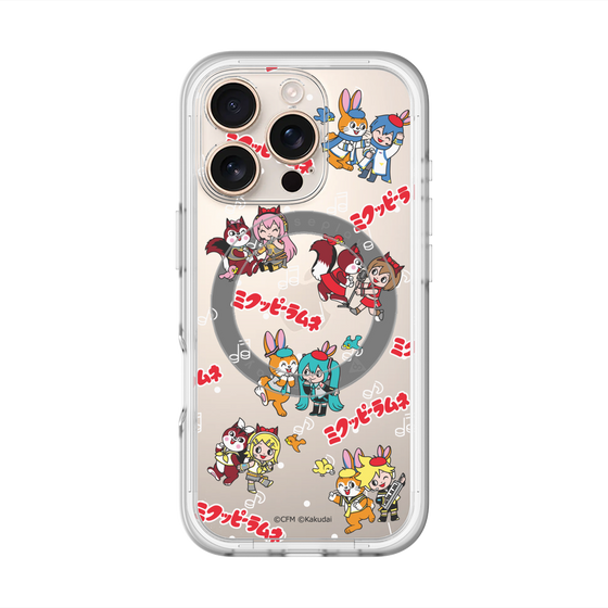 Slim Protection Premium Case with MagSafe［ Hatsune Miku × Kuppy Ramune – Overall Pattern ］