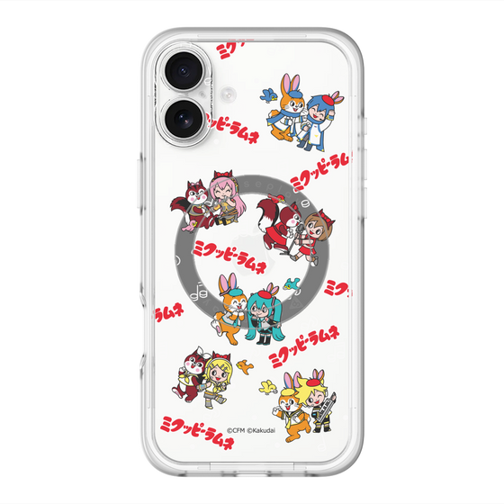 Slim Protection Premium Case with MagSafe［ Hatsune Miku × Kuppy Ramune – Overall Pattern ］