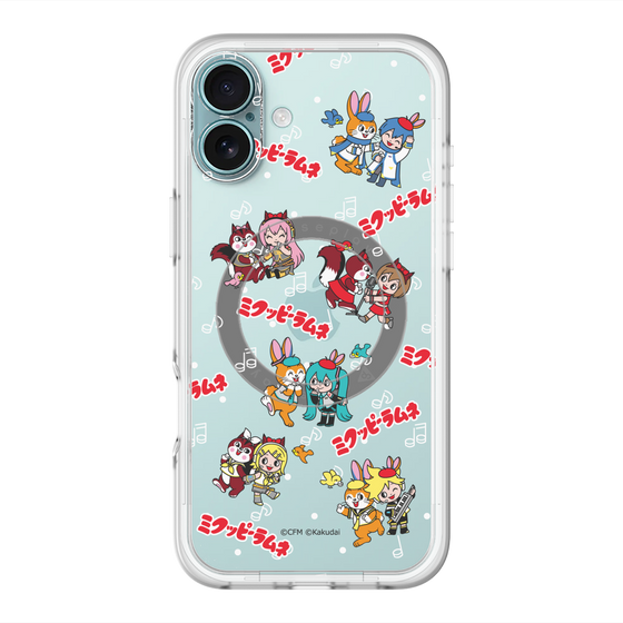 Slim Protection Premium Case with MagSafe［ Hatsune Miku × Kuppy Ramune – Overall Pattern ］