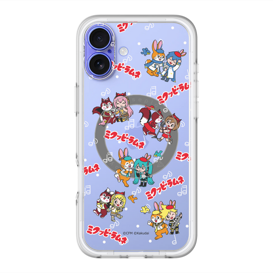 Slim Protection Premium Case with MagSafe［ Hatsune Miku × Kuppy Ramune – Overall Pattern ］