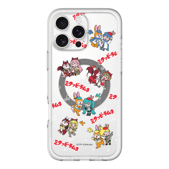 Slim Protection Premium Case with MagSafe［ Hatsune Miku × Kuppy Ramune – Overall Pattern ］