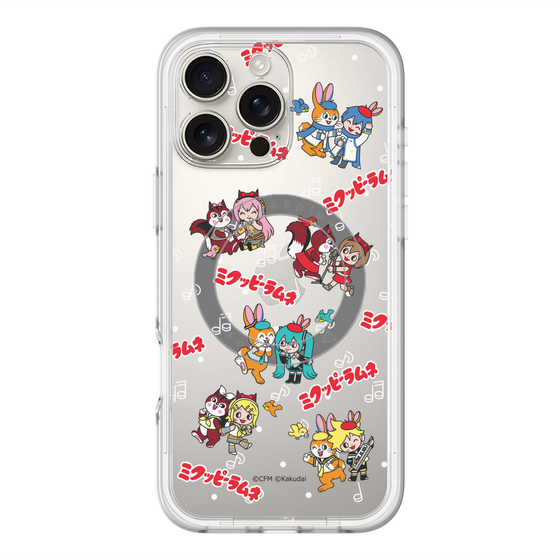 Slim Protection Premium Case with MagSafe［ Hatsune Miku × Kuppy Ramune – Overall Pattern ］