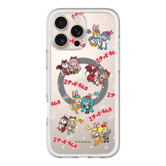 Slim Protection Premium Case with MagSafe［ Hatsune Miku × Kuppy Ramune – Overall Pattern ］