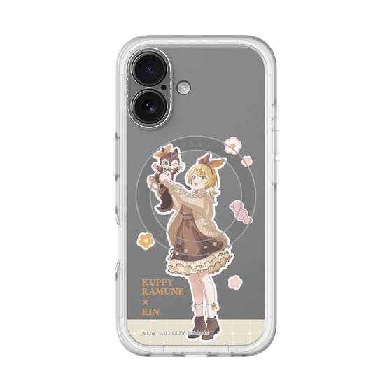 Slim Protection Premium Case with MagSafe［ Hatsune Miku × Kuppy Ramune – Kagamine Rin × Ram – Full-body Illustration 2 ］