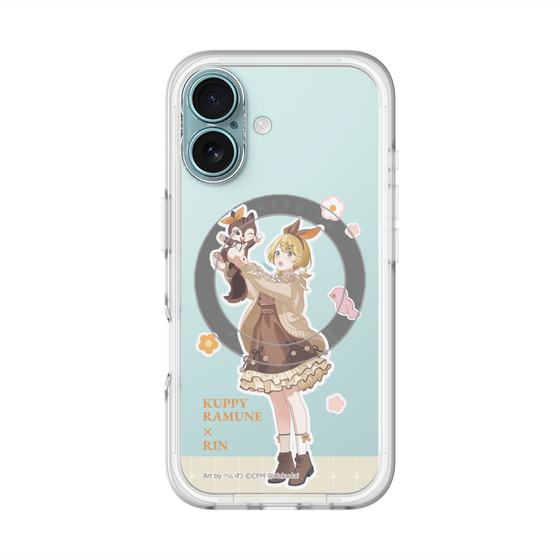 Slim Protection Premium Case with MagSafe［ Hatsune Miku × Kuppy Ramune – Kagamine Rin × Ram – Full-body Illustration 2 ］