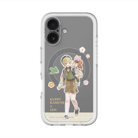 Slim Protection Premium Case with MagSafe［ Hatsune Miku × Kuppy Ramune – Kagamine Len × Kuppy – Full-body Illustration 2 ］