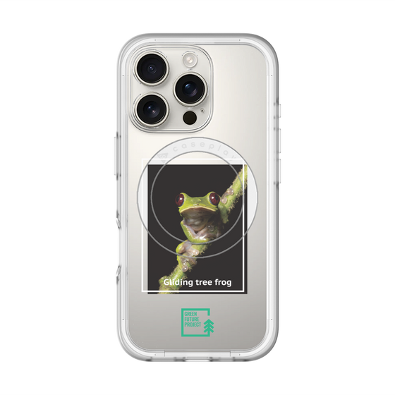 Slim Protection Premium Case with MagSafe［ Green Future Project - Gliding tree frog ］