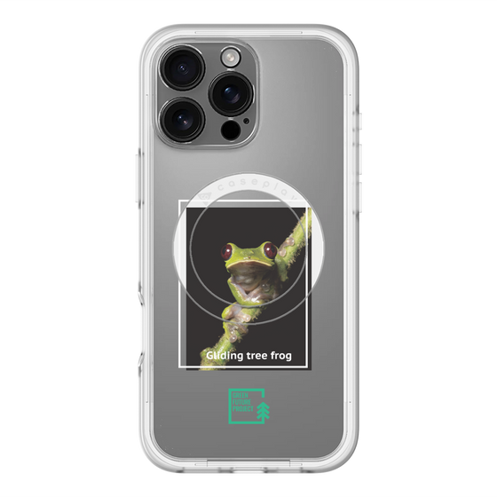 Slim Protection Premium Case with MagSafe［ Green Future Project - Gliding tree frog ］
