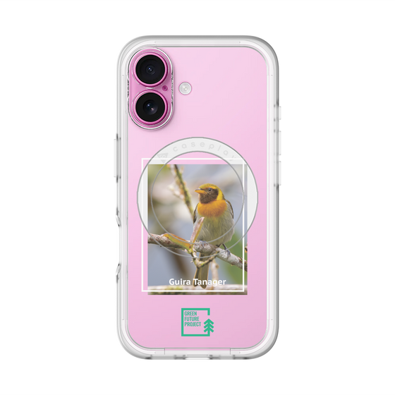 Slim Protection Premium Case with MagSafe［ Green Future Project - Guira Tanager ］