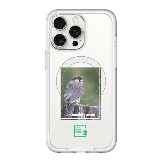 Slim Protection Premium Case with MagSafe［ Green Future Project - Aplomado Falcon ］