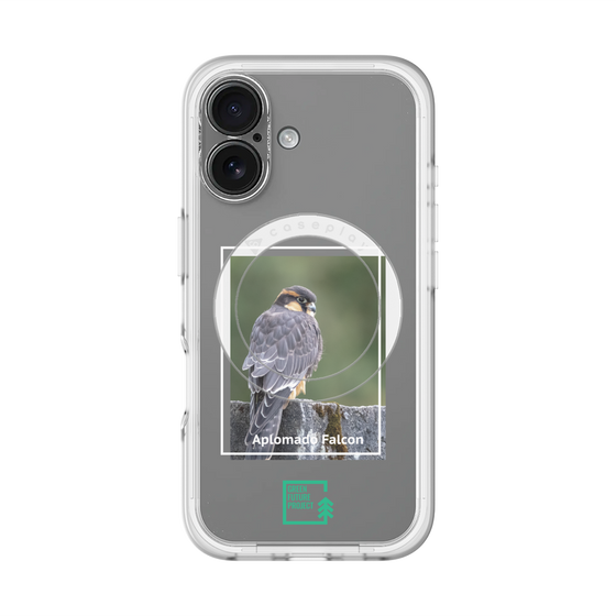 Slim Protection Premium Case with MagSafe［ Green Future Project - Aplomado Falcon ］