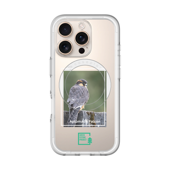 Slim Protection Premium Case with MagSafe［ Green Future Project - Aplomado Falcon ］