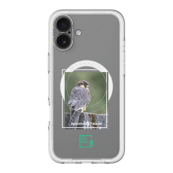 Slim Protection Premium Case with MagSafe［ Green Future Project - Aplomado Falcon ］