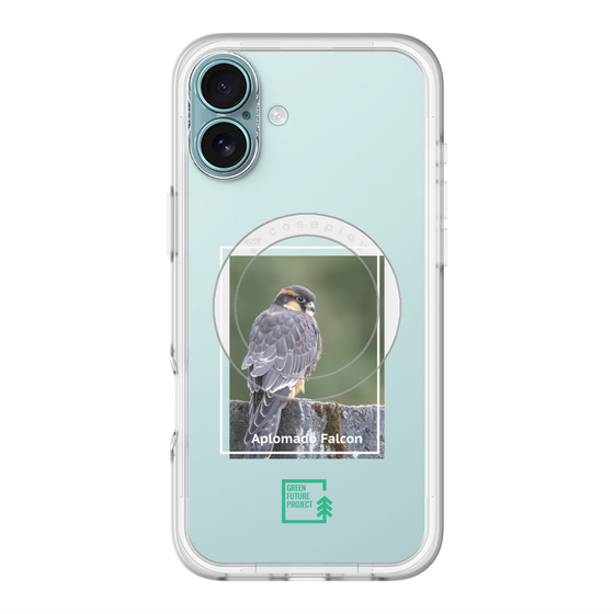 Slim Protection Premium Case with MagSafe［ Green Future Project - Aplomado Falcon ］