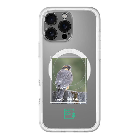 Slim Protection Premium Case with MagSafe［ Green Future Project - Aplomado Falcon ］