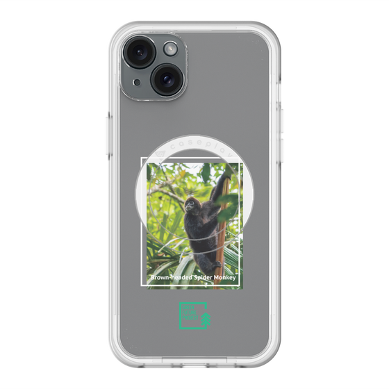 Slim Protection Premium Case with MagSafe［ Green Future Project - Brown-headed Spider Monkey ］