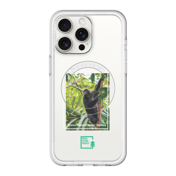 Slim Protection Premium Case with MagSafe［ Green Future Project - Brown-headed Spider Monkey ］
