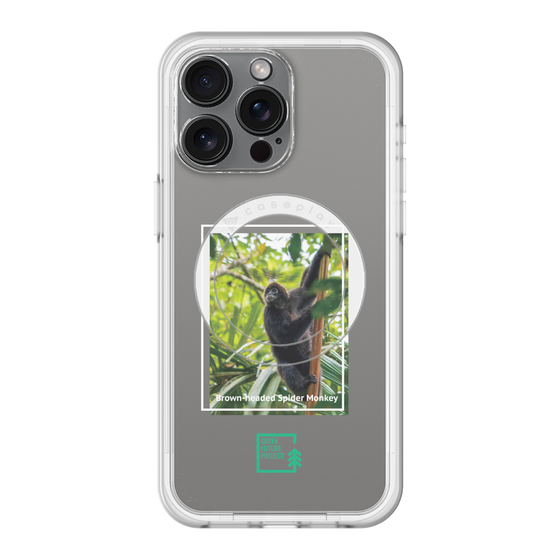 Slim Protection Premium Case with MagSafe［ Green Future Project - Brown-headed Spider Monkey ］