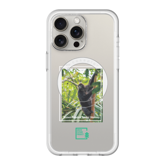 Slim Protection Premium Case with MagSafe［ Green Future Project - Brown-headed Spider Monkey ］