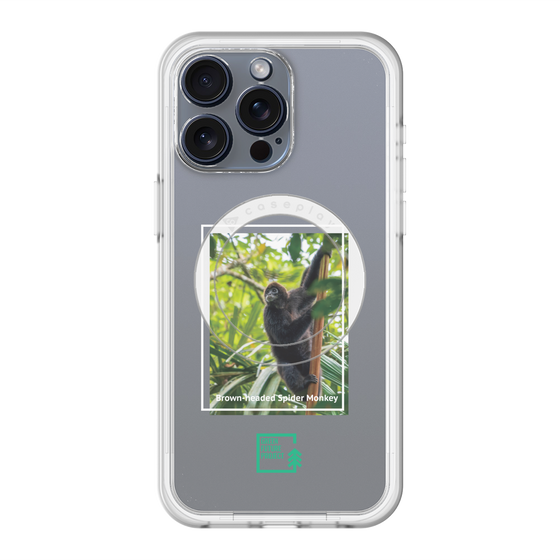 Slim Protection Premium Case with MagSafe［ Green Future Project - Brown-headed Spider Monkey ］