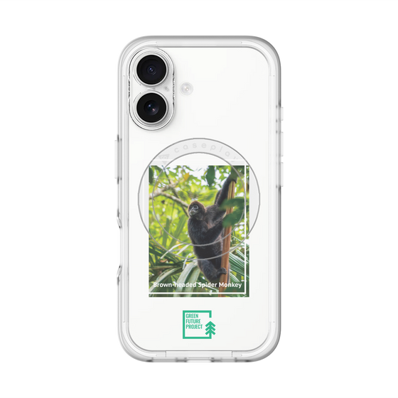 Slim Protection Premium Case with MagSafe［ Green Future Project - Brown-headed Spider Monkey ］