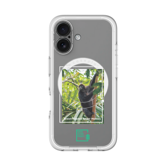 Slim Protection Premium Case with MagSafe［ Green Future Project - Brown-headed Spider Monkey ］